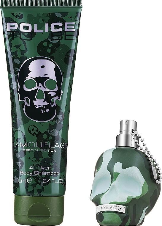 Police To Be Camouflage - Duftset (Eau de Toilette 40ml + Körpershampoo 100ml) — Bild N2