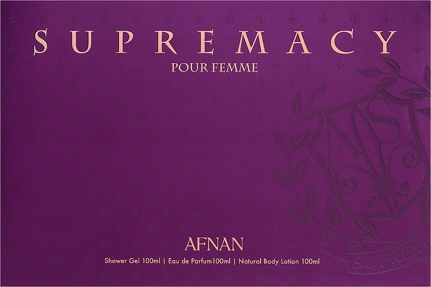 Afnan Perfumes Supermacy Femme Purple - Duftset (Eau de Parfum /100 ml + Duschgel /100 ml + Körperlotion /100 ml)  — Bild N1