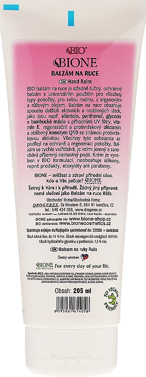 Rose Handbalsam - Bione Cosmetics Rose Hand Balm — Bild N2