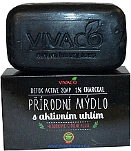 Düfte, Parfümerie und Kosmetik Naturseife mit Aktivkohle - Vivaco