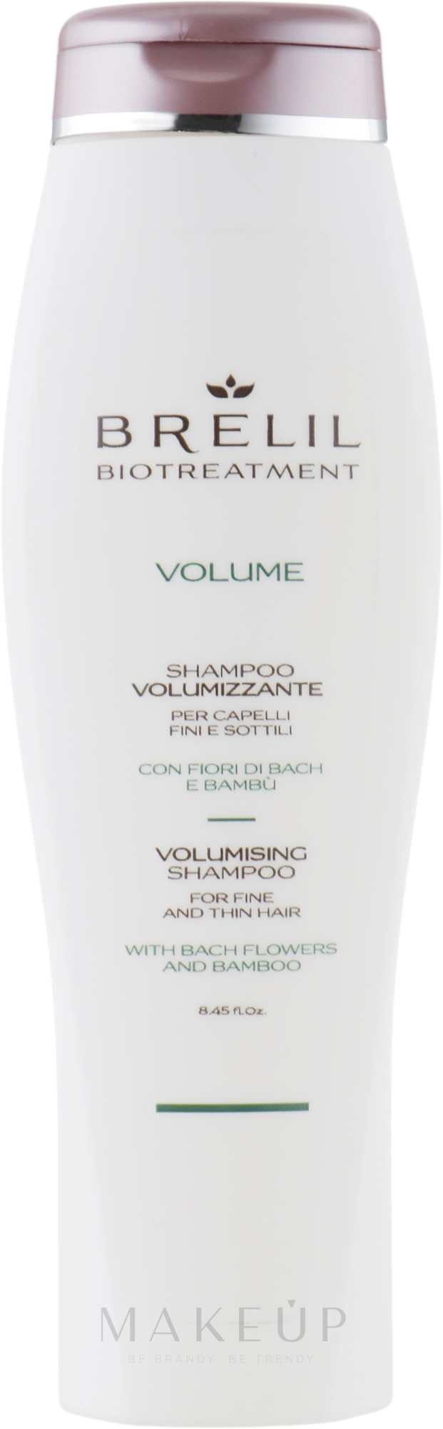 Shampoo für Haarvolumen mit Bachblüten und Bambus - Brelil Bio Treatment Volume Shampoo — Bild 250 ml