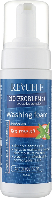 Waschschaum mit Teebaumöl - Revuele Revuele No Problem Washing Foam With Tea Tree Oil — Bild N1