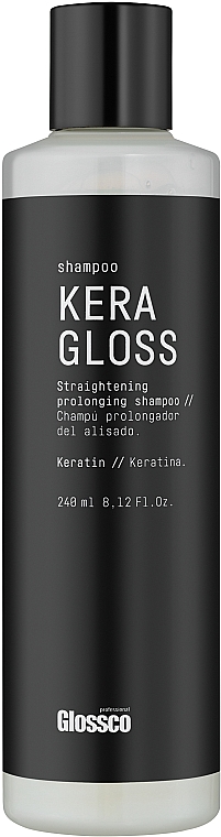 Stärkendes Shampoo mit Keratin - Glossco KeraGloss Straightening Prolonging Shampoo — Bild N1