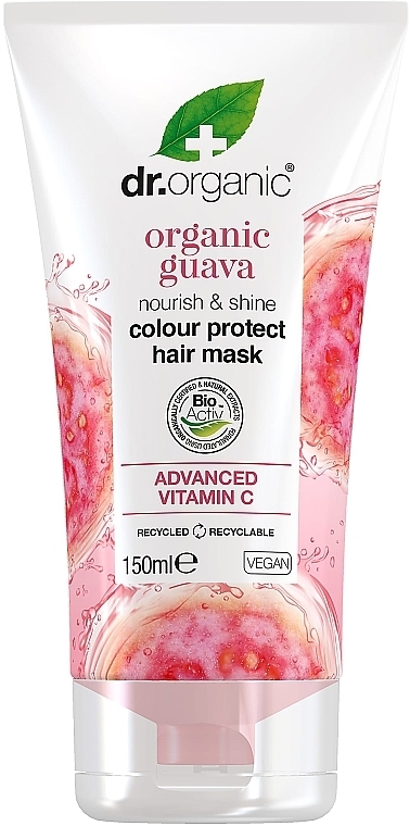 Haarmaske Guave - Dr. Organic Organic Guava Nourish & Shine Colour Protect Hair Mask — Bild N1