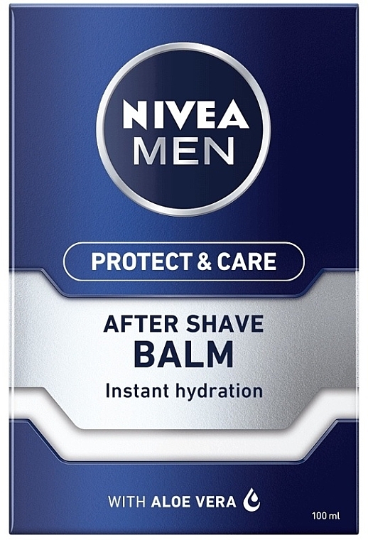 Gesicht- und Körperpflegset - Nivea Men Protect & Care 2021 (After Shave Balsam 100ml + Rasiergel 200ml + Deo Roll-on Antitranspirant 50ml + Lippenbalsam 4,8g + Kosmetiktasche) — Bild N2