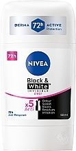 Düfte, Parfümerie und Kosmetik Deostick Antitranspirant - Nivea Black & White Invisible Clear Deo Stick