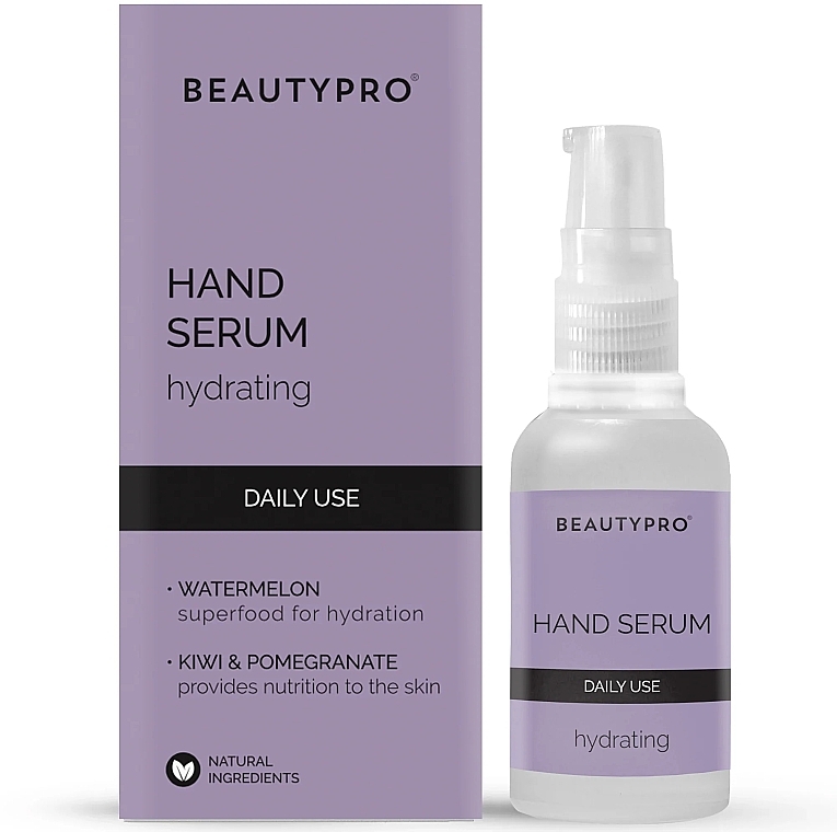 Feuchtigkeitsspendendes Handserum zur täglichen Anwendung - BeautyPro Hand Serum Hydrating Watermelon & Kiwi — Bild N1