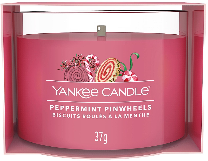 Duftende Minikerze im Glas - Yankee Candle Peppermint Pinwheels — Bild N1