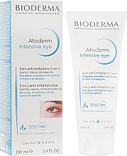 Düfte, Parfümerie und Kosmetik 3in1 Anti-Reizungen Creme für die Augenpartie - Bioderma Atoderm Intensive Eye