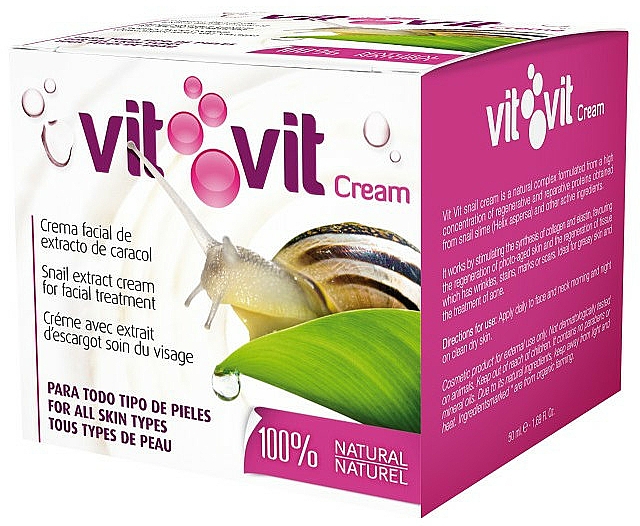 Regenerierende und feuchtigkeitsspendende Gesichtscreme mit Schneckenschleimextrakt - Diet Esthetic Vit Vit Cream