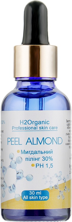 Gesichtspeeling Mandel 30% - H2Organic Almond Peeling — Bild N1