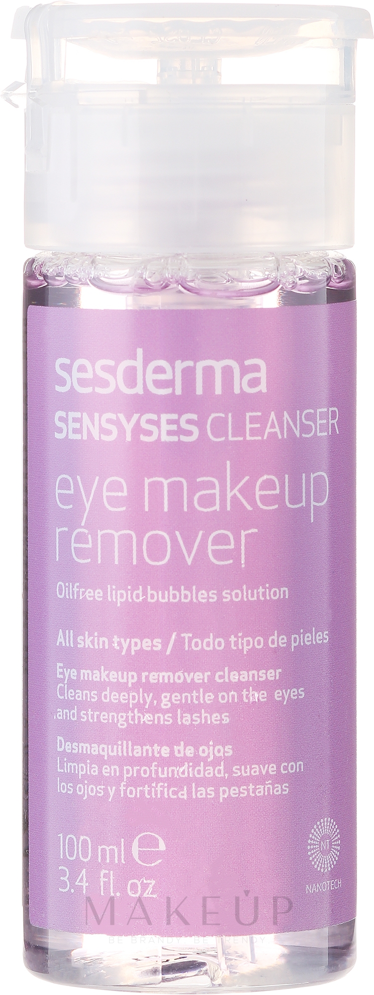 Augen-Make-up Entferner - Sesderma Laboratories Sensyses Cleanser MakeUp Remover for Eyes — Bild 100 ml