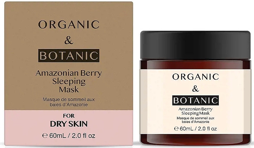 Nachtmaske für trockene Haut - Organic & Botanic Amazonian Berry Sleeping Mask — Bild N1
