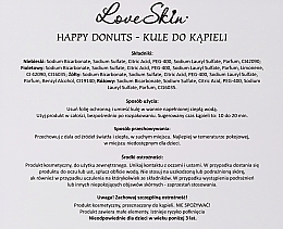 Badebomben-Set - Love Skin Happy Donuts (Badebomben 4x60g)  — Bild N8