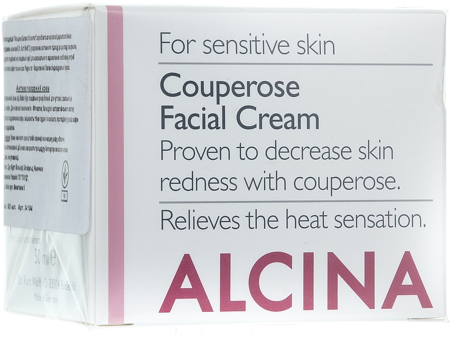 Couperose Gesichtscreme für empfindliche Haut - Alcina S Couperose Facial Cream — Bild N1
