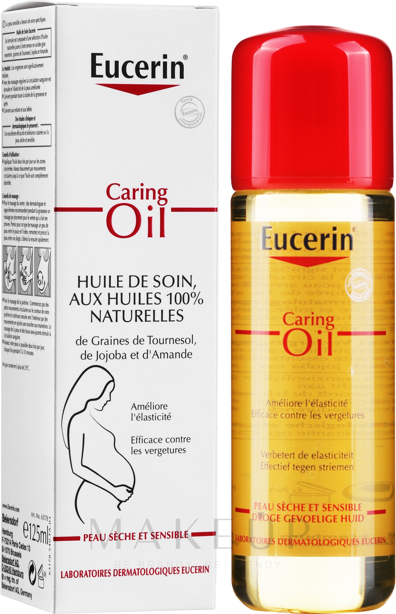 Pflegendes Körperöl gegen Schwangerschaftsstreifen mit reinen Ölen aus Sonnenblumenkernen, Jojoba und Mandel - Eucerin Korper Pflegeol — Bild 125 ml