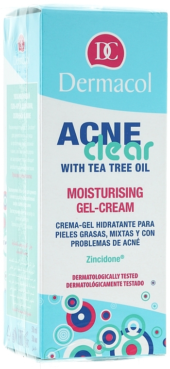 Feuchtigkeitsspendende Gesichtscreme-Gel gegen Akne - Dermacol Acne Clear Moisturising Gel-Cream — Foto N1