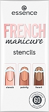 Düfte, Parfümerie und Kosmetik Schablonen für französische Maniküre - Essence French Manicure Stencils