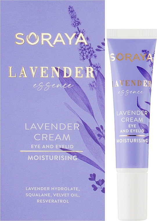 Feuchtigkeitsspendende Augen- und Augenlidcreme mit Lavendelduft - Soraya Lavender Essence — Bild N2