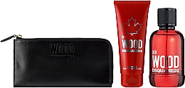 Düfte, Parfümerie und Kosmetik Dsquared2 Red Wood Pour Femme - Duftset (Eau de Toilette 100ml + Duschgel 100ml + Geldbörse)