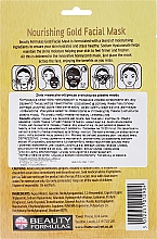 Pflegende Gesichtsmaske - Beauty Formulas Gold Norishing Facial Mask — Bild N2