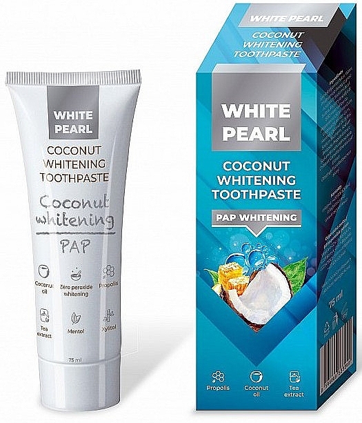 Aufhellende Zahnpasta mit Kokosnuss - VitalCare White Pearl PAP Coconut Whitening Toothpaste — Bild N1
