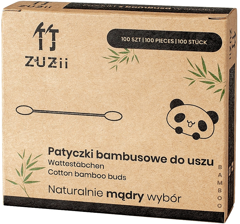 Wattestäbchen aus Bambus - Zuzii Bamboo Cotton Buds — Bild N1