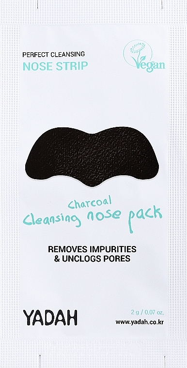 Porenreinigende Nasenpatches mit Aktivkohle gegen Mitesser - Yadah Charcoal Cleansing Nose Pack — Foto N2