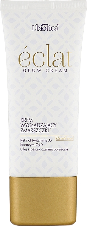 Glättende Anti-Falten Gesichtscreme mit Retinol, Coenzym Q10 und Samenöl der schwarzen Johannisbeere - L'biotica Eclat Clow Cream — Bild N2