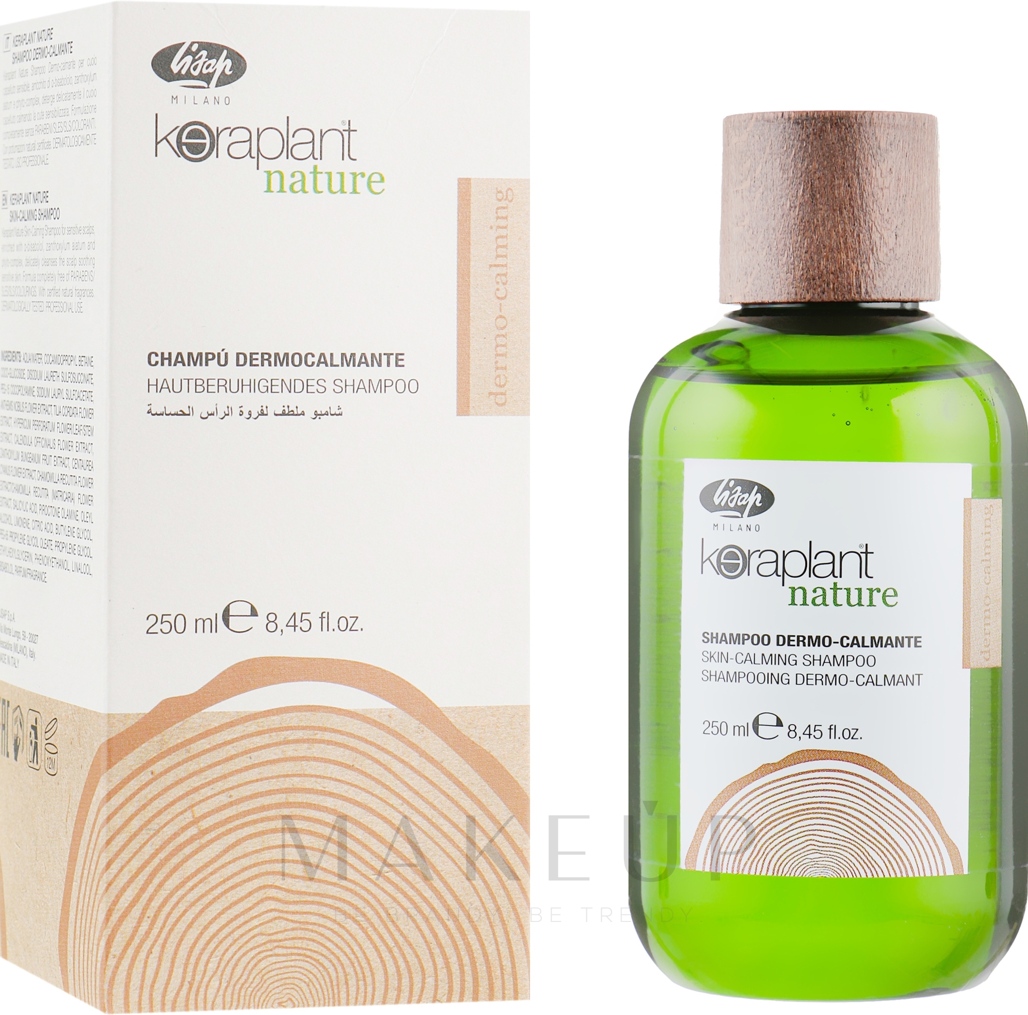 Beruhigendes Shampoo - Lisap Keraplant Nature Skin-Calming Shampoo — Bild 250 ml