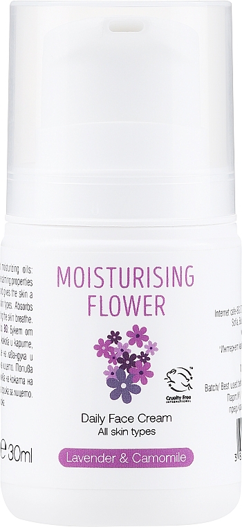Feuchtigkeitsspendende Gesichtscreme für den Tag mit Lavendel und Kamille - Zoya Goes Moisturising Flower Daily Face Cream — Bild N1