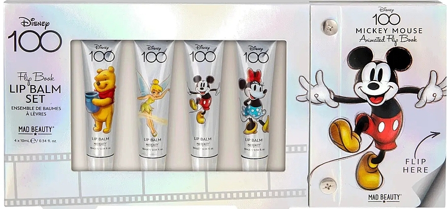 Lippenbalsam-Set - Mad Beauty Disney 100 Mickey Mouse Lip Balm Set  — Bild N1