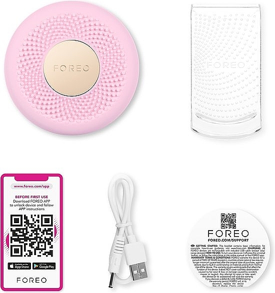 Minigerät zur Verjüngung und Hydratation - Foreo UFO 3 Mini Deep Hydration Face Device Pearl Pink — Bild N3