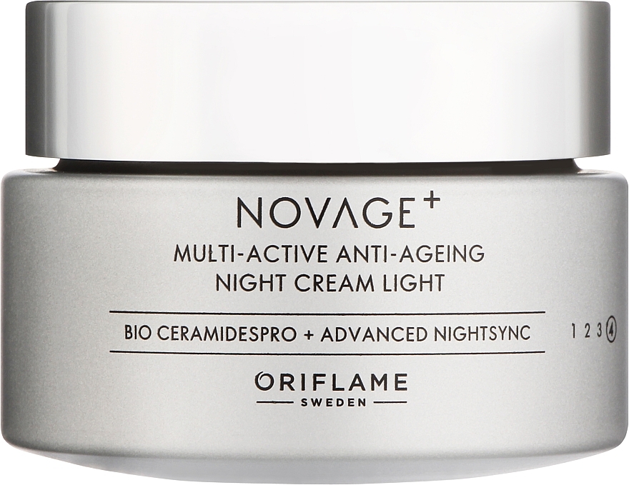 Leichte multiaktive Gesichtscreme für die Nacht - Oriflame Novage+ Multi-Active Anti-Ageing Night Cream Light — Bild N1