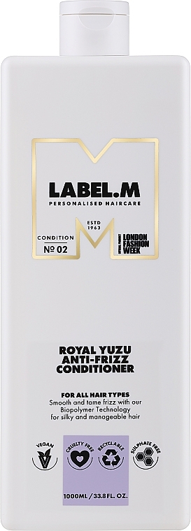 Pflegender Conditioner für lockiges Haar - Label.m Professional Royal Yuzu Anti-Frizz Conditioner — Bild N1