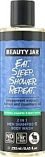 Düfte, Parfümerie und Kosmetik 2in1 Shampoo-Duschgel - Beauty Jar Eat. Sleep. Shower. Repeat Natural Shampoo & Body Wash