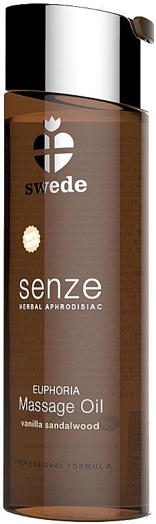 Massageöl Vanille und Sandelholz - Swede Senze Euphoria Massage Oil Vanilla Sandalwood — Bild N1