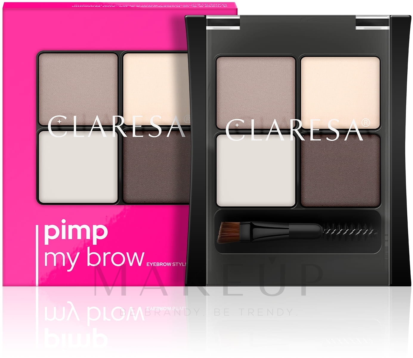 Make-up Set für Augenbrauen - Claresa Pimp My Brow — Bild 01 - Soft Brown