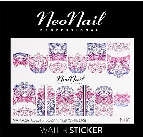 Nagelstickers - NeoNail Professional Water Sticker — Bild N3