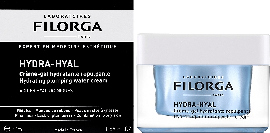 Feuchtigkeitsspendendes Creme-Gel für das Gesicht - Filorga Hydra-Hyal Hydrating Plumping Water Cream — Bild N3