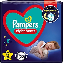 Düfte, Parfümerie und Kosmetik Windeln für die Nacht Night Pants Größe 5 (12-17 kg) 22 St. - Pampers