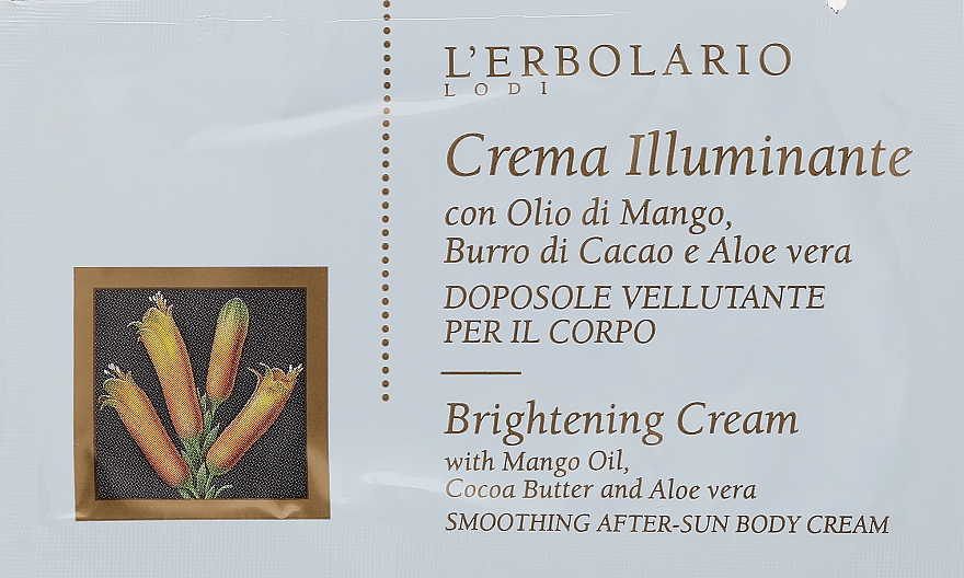 GESCHENK! Körpercreme - L'Erbolario Brightening Cream (Probe)  — Bild N1