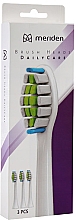 Düfte, Parfümerie und Kosmetik Zahnbürstenkopf für elektrische Zahnbürste 3 St. weiß - Meriden Sonic DailyCare Family White