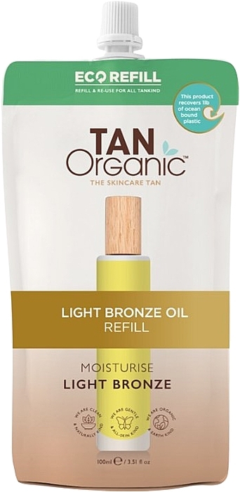 Selbstbräunungsöl - TanOrganic Light Bronze Oil Refill (Refill)  — Bild N3