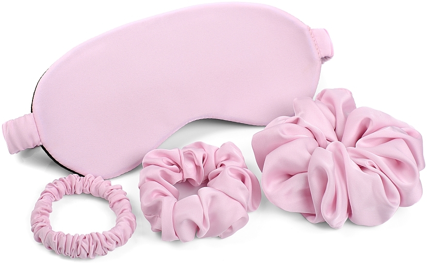 Geschenkset mit Accessoires Sensual rosa - MAKEUP Gift Set Pink Sleep Mask, Scrunchies  — Bild N5
