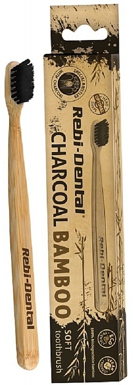Zahnbürste M62 weich - Mattes Rebi-Dental Charcoal Bamboo  — Bild N1
