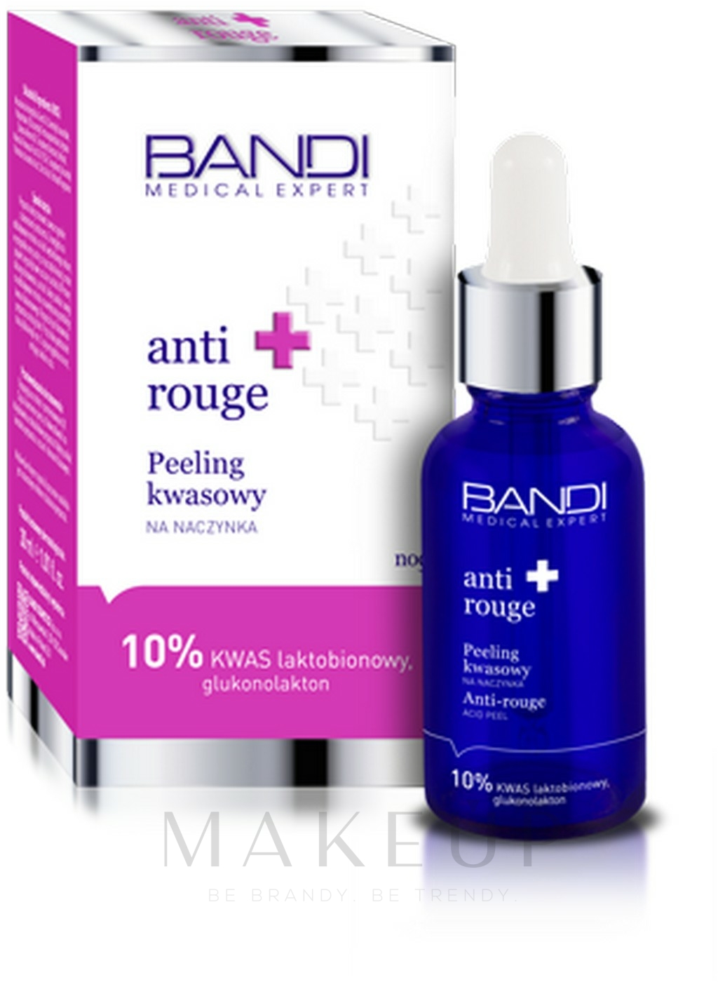 Glättendes Gesichtspeeling mit 10% Lactobionsäure und Gluconolacton gegen Rötungen - Bandi Medical Expert Anti Rouge Acid Peel — Bild 30 ml