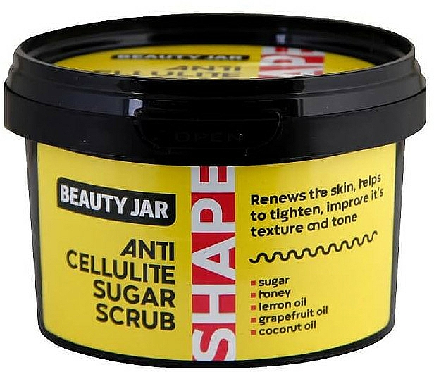 Anti-Cellulite Zuckerpeeling für den Körper - Beauty Jar Shape Anti-Cellulite Sugar Scrub — Bild N1