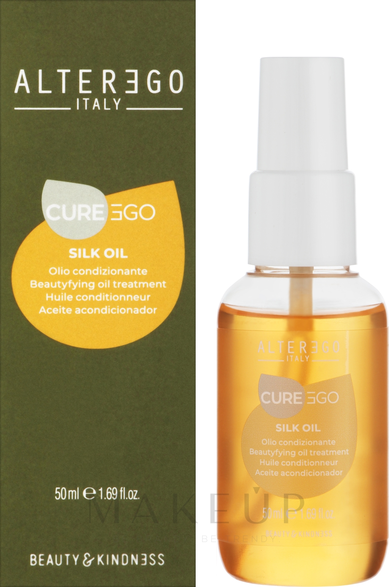 Öl für widerspenstiges und krauses Haar - Alter Ego CureEgo Silk Oil Beautyfying Oil Treatment — Bild 50 ml