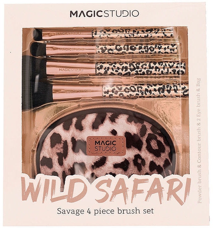 Make-up-Pinsel-Set 4-tlg. - Magic Studio Wild Safari Savage Brush Set — Bild N2